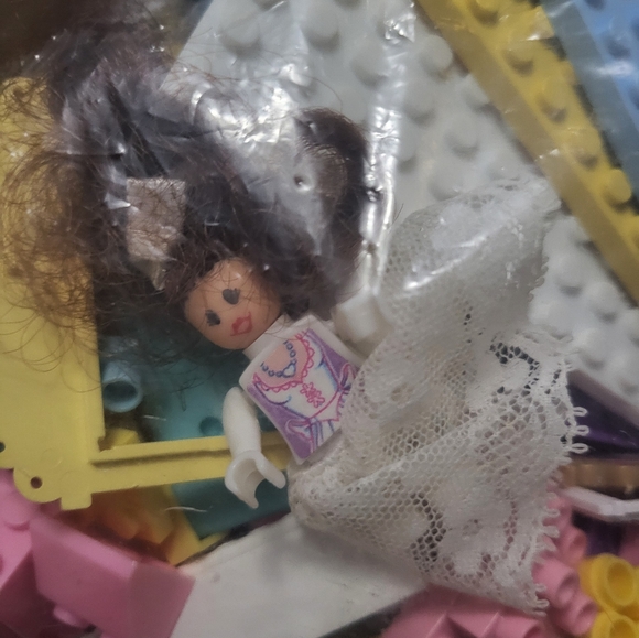 Vintage 1996 Mega Bloks Fantasy Wedding Original W/ Box Manual Bride Groom - Picture 6 of 10